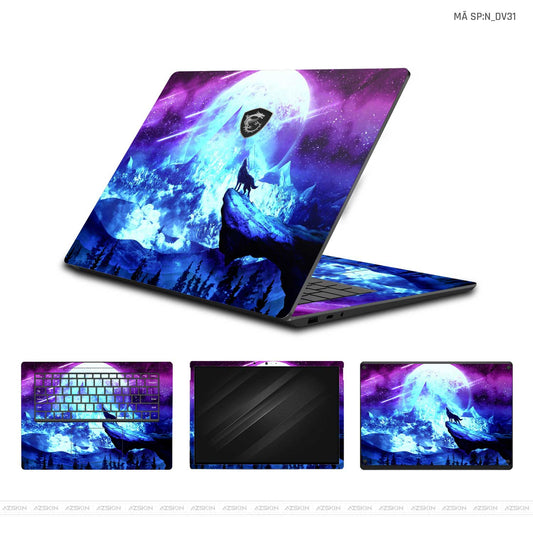 Dán Skin Laptop MSI Hình Động Vật | N_DV31