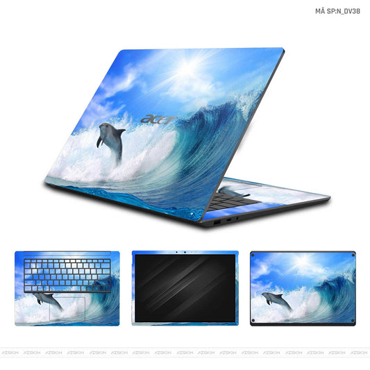 Dán Skin Laptop Acer Hình Cá Heo | N_DV38