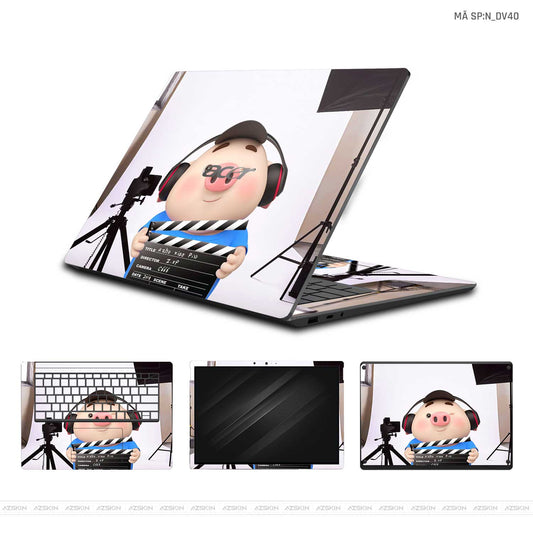 Dán Skin Laptop Acer Hình Heo Dễ Thương | N_DV40