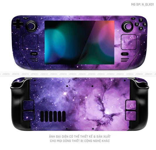 Dán Skin Máy Chơi Game Steam Deck Hình Galaxy-Space | N_GLX01