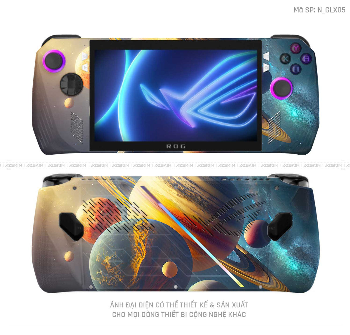 Dán Skin Máy Chơi Game Asus ROG Hình Galaxy-Space | N_GLX05