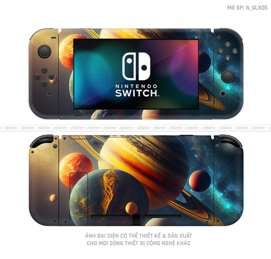 Dán Skin Máy Chơi Game Nintendo Switch Hình Galaxy - Space | N_GLX05