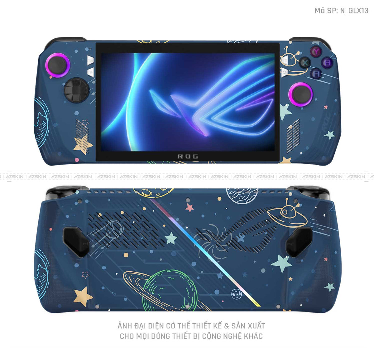 Dán Skin Máy Chơi Game Asus ROG Hình Galaxy-Space | N_GLX13