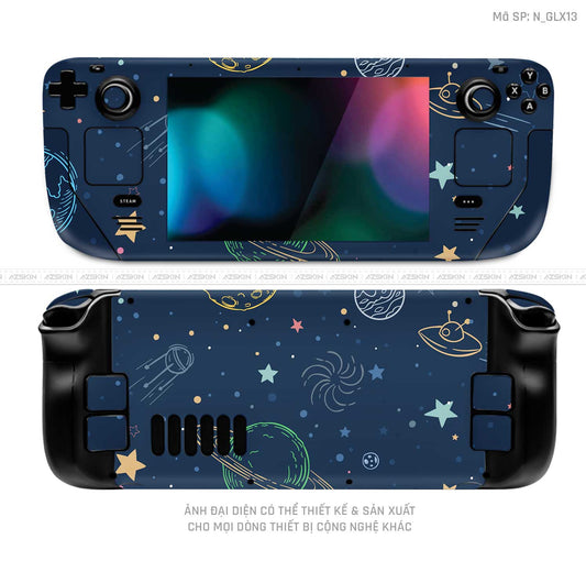 Dán Skin Máy Chơi Game Steam Deck Hình Galaxy-Space | N_GLX13
