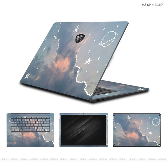 Dán Skin Laptop MSI Hình Galaxy - Space | N_GLX17