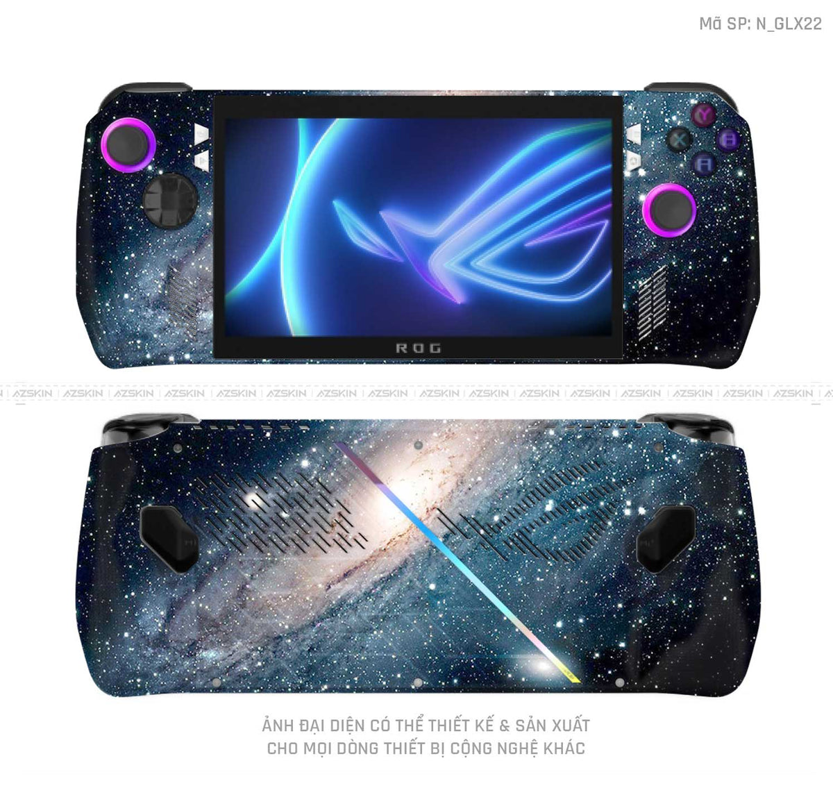 Dán Skin Máy Chơi Game Asus ROG Hình Galaxy-Space | N_GLX22