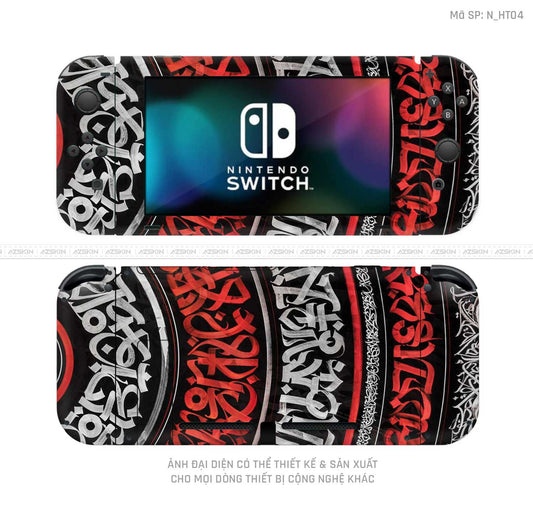 Dán Skin Máy Chơi Game Nintendo Switch Hình Họa Tiết | N_HT04