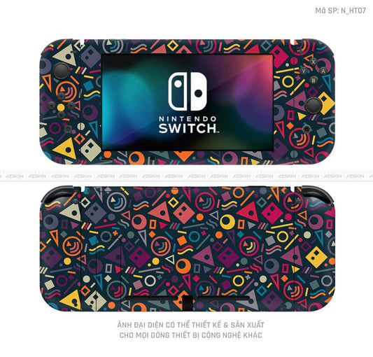 Dán Skin Máy Chơi Game Nintendo Switch Hình Họa Tiết | N_HT07