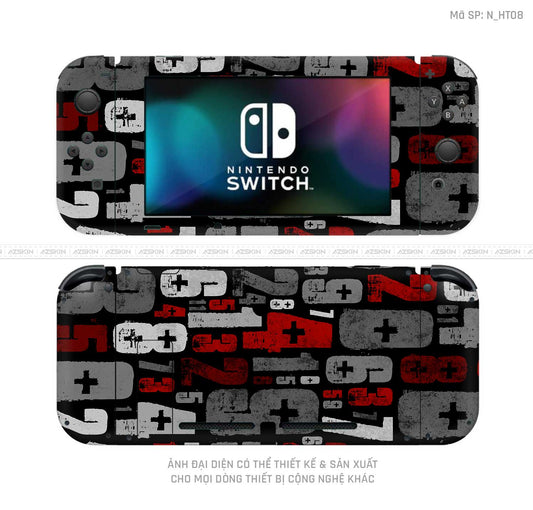 Dán Skin Máy Chơi Game Nintendo Switch Hình Họa Tiết | N_HT08