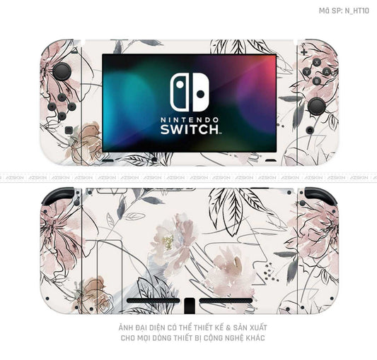 Dán Skin Máy Chơi Game Nintendo Switch Hình Họa Tiết | N_HT10