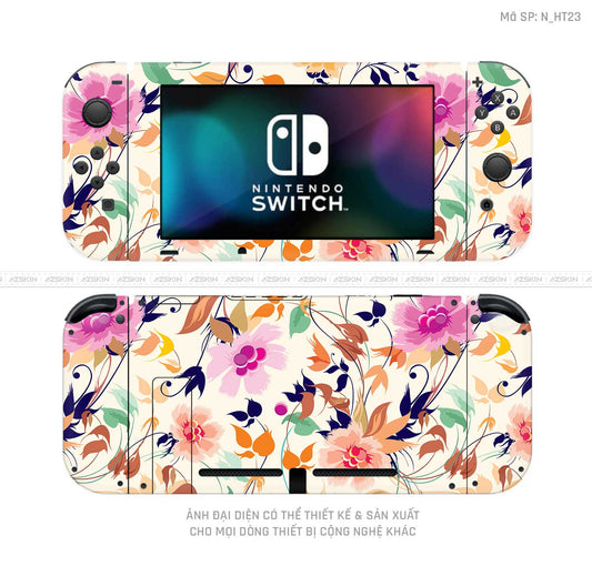 Dán Skin Máy Chơi Game Nintendo Switch Hình Họa Tiết | N_HT23