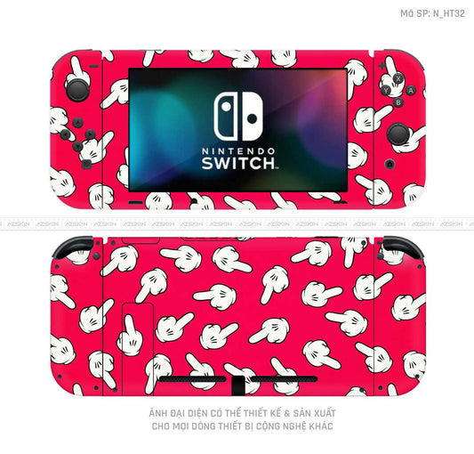 Dán Skin Máy Chơi Game Nintendo Switch Hình Họa Tiết | N_HT32