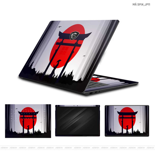 Dán Skin Laptop MSI Hình Japan Samurai | N_JP12