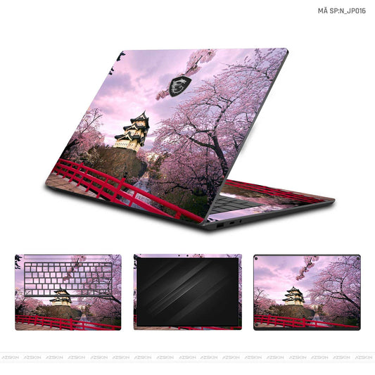 Dán Skin Laptop MSI Hình Japan Hoa Anh Đào | N_JP16