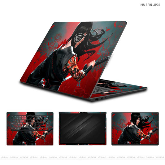 Dán Skin Laptop MSI Hình Japan Geisha | N_JP34