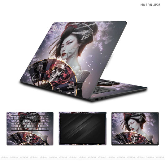 Dán Skin Laptop Dell Hình Japan Geisha | N_JP35