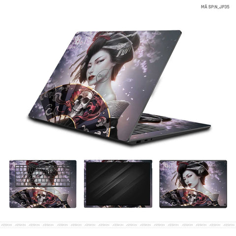 Dán Skin Laptop Dell Hình Japan Geisha | N_JP35