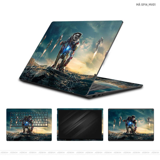 Dán Skin Laptop MSI Hình Marvel Iron Man | N_MV01