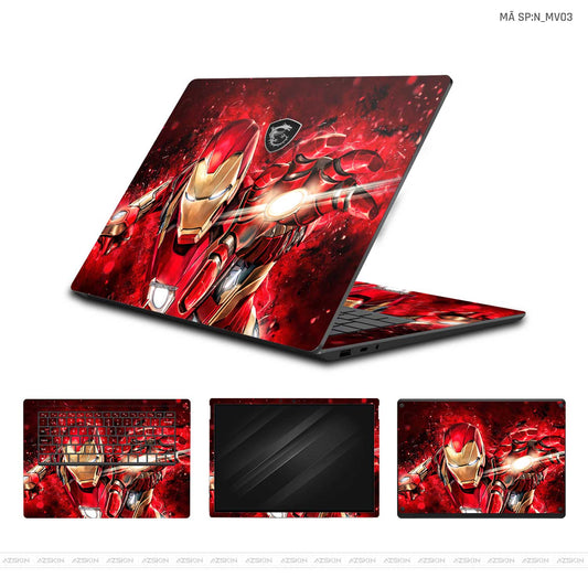 Dán Skin Laptop MSI Hình Marvel Iron Man | N_MV03