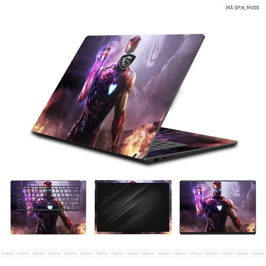 Dán Skin Laptop MSI Hình Marvel Iron Man | N_MV05