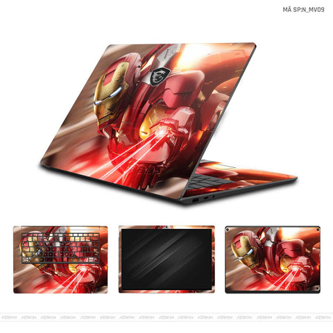 Dán Skin Laptop MSI Hình Marvel Iron Man | N_MV09