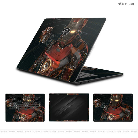 Dán Skin Laptop MSI Hình Marvel Iron Man | N_MV11