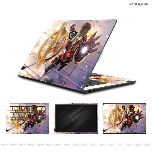 Dán Skin Laptop MSI Hình Marvel Iron Man | N_MV16