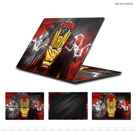 Dán Skin Laptop MSI Hình Marvel Iron Man | N_MV17A