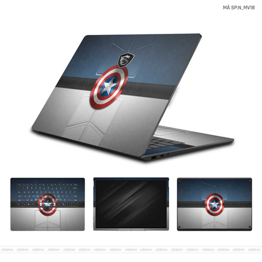 Dán Skin Laptop MSI Hình Marvel Captain America | N_MV18