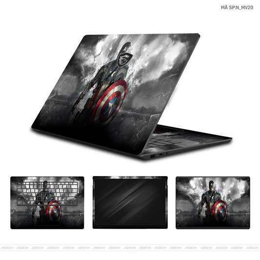 Dán Skin Laptop MSI Hình Marvel Captain America | N_MV20