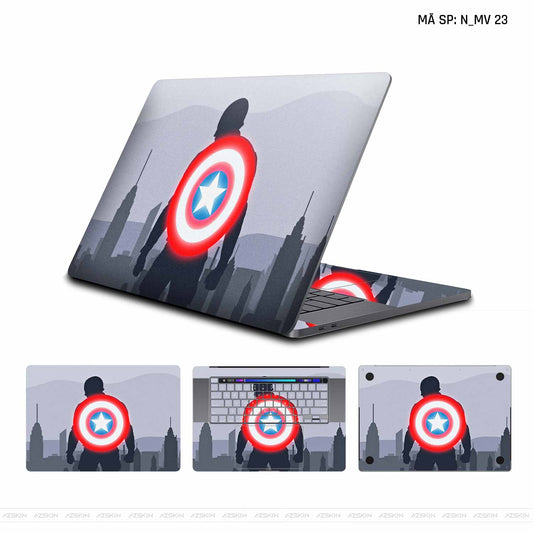 Dán Skin Macbook Hình Captain America  | N_MV23