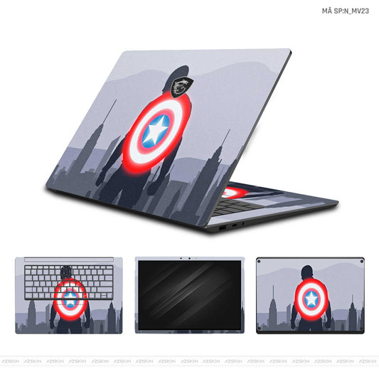 Dán Skin Laptop MSI Hình Marvel Captain America | N_MV23
