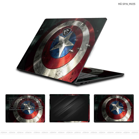 Dán Skin Laptop MSI Hình Marvel Captain America | N_MV25