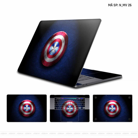 Dán Skin Macbook Hình Khiên Captain | N_MV26