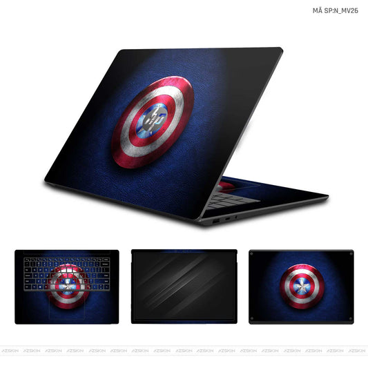 Dán Skin Laptop HP Hình Captian American | N_MV25