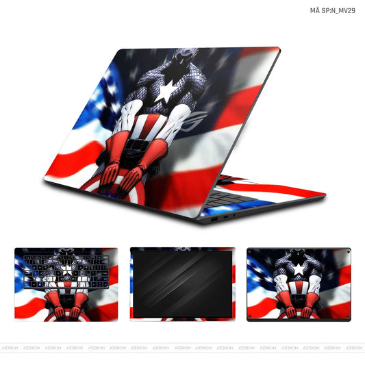 Dán Skin Laptop Asus Hình Captian American | N_MV29