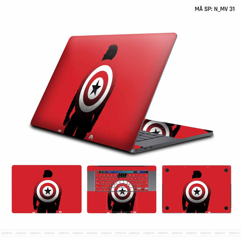 Dán Skin Macbook Hình Captain America | N_MV31