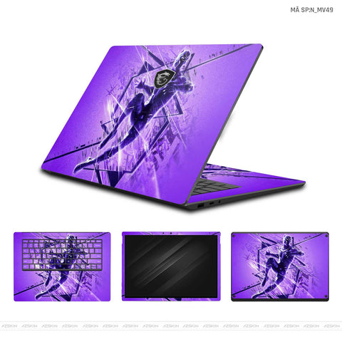 Dán Skin Laptop MSI Hình Marvel Black Panther | N_MV49