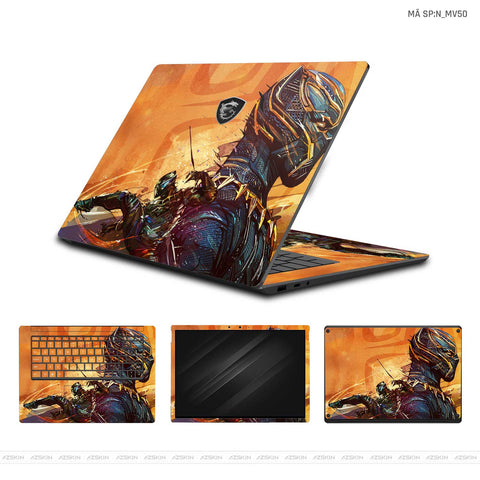 Dán Skin Laptop MSI Hình Marvel Black Panther | N_MV50