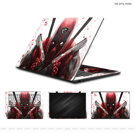 Dán Skin Laptop MSI Hình Marvel Deadpool | N_MV66