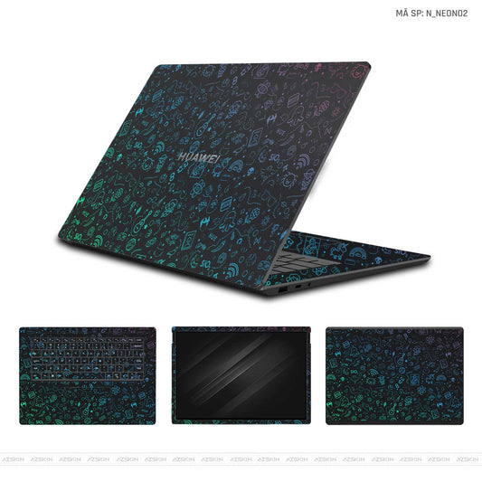 Dán Skin Laptop Huawei Hình Neon | N_NEON02