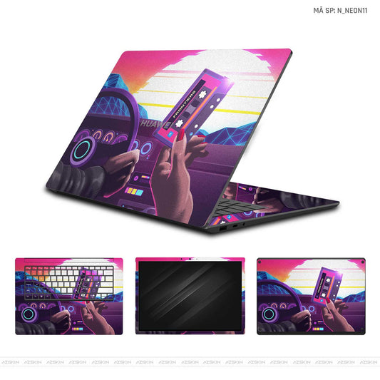 Dán Skin Laptop Huawei Hình Neon | N_NEON11