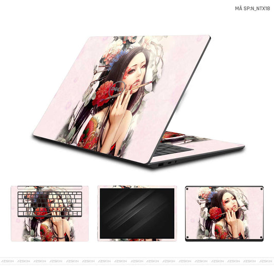 Dán Skin Laptop Dell Hình Geisha | D_NTX18