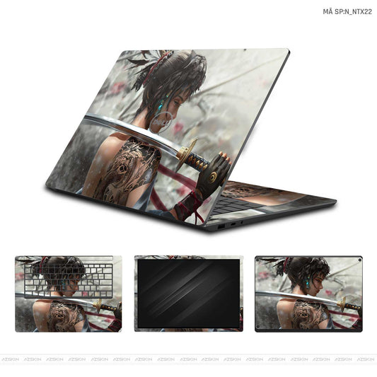 Dán Skin Laptop Dell Hình Santa - Samurai | D_NTX22