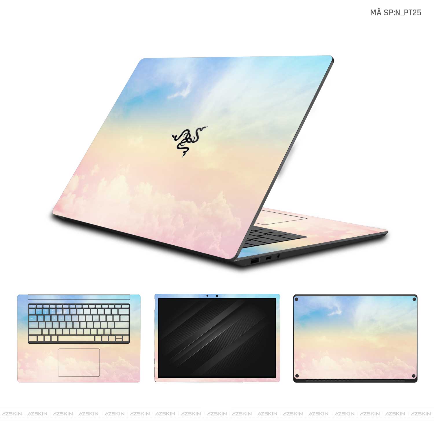 Dán Skin Laptop Razer Hình Pastel | N_PT25 – AZSKIN.VN