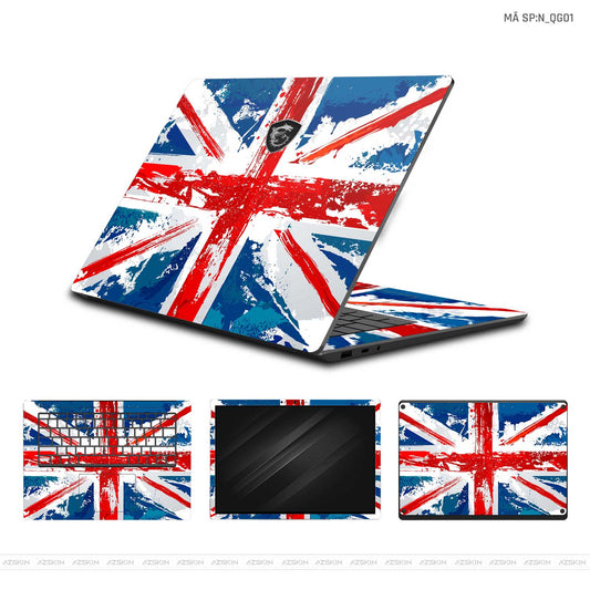 Dán Skin Laptop MSI Hình Cờ Anh | N_QG01
