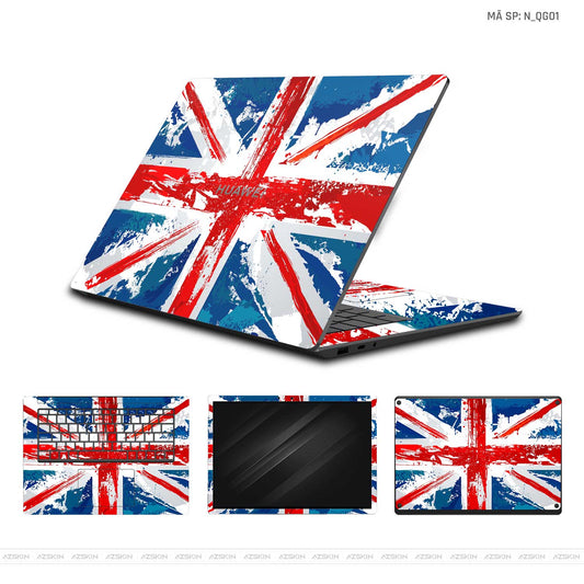 Dán Skin Laptop Huawei Hình Quốc Gia | N_QG01