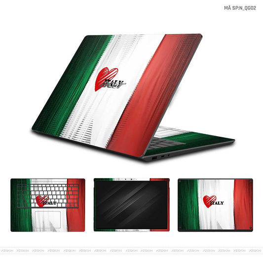 Dán Skin Laptop Acer Hình Cờ Ý | N_QG02