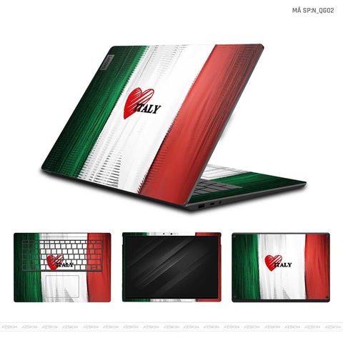 Dán Skin Laptop Lenovo Hình Cờ Italy | N_QG02