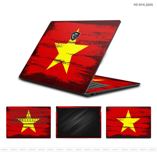 Dán Skin Laptop MSI Hình Cờ Việt Nam | N_QG05